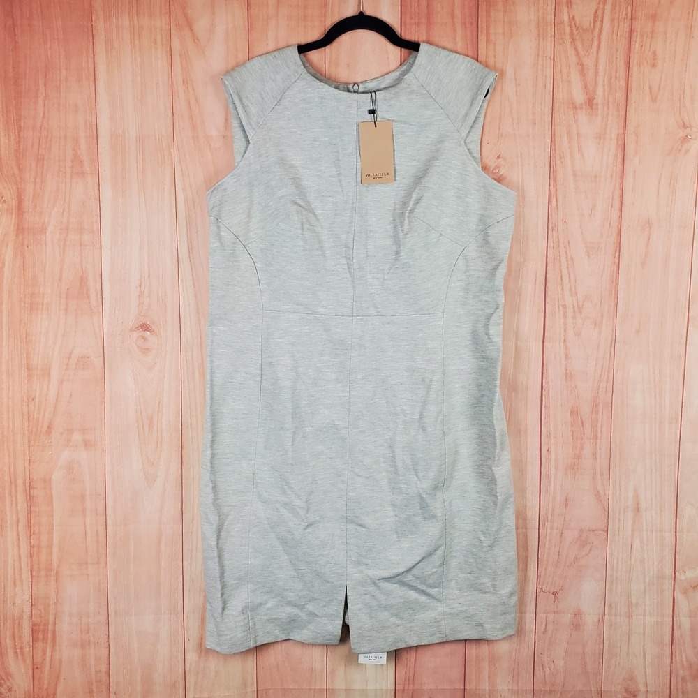 M.M. LaFleur The Katie Dress Womens‎ 2XL Heather Gray Twill Ponte Nylon Stretch